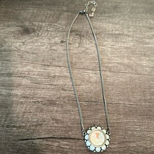 Sabika Moonlit Crystal Medallion necklace